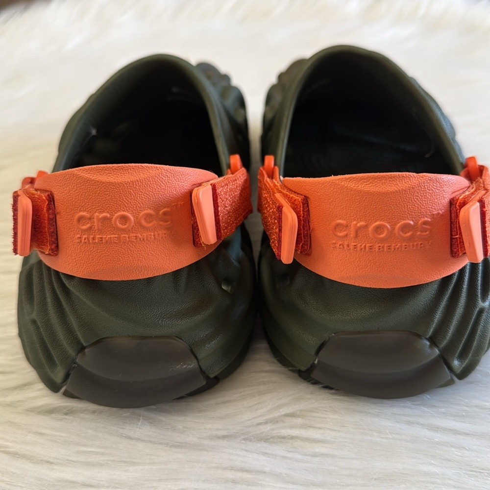 Crocs x Salehe Bembury Pollex Clog Army Green Slip Ons Womens 6 Men’s 4 - Picture 6 of 14